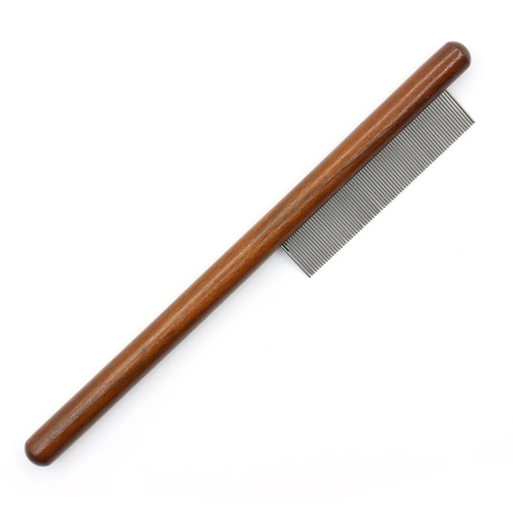 Kattenkam Kattenkam Borstel Lang haar Kattennaaldkam Open knopen om drijvende haaraccessoires te verwijderen Huisdierkneukenbenodigdheden: Black