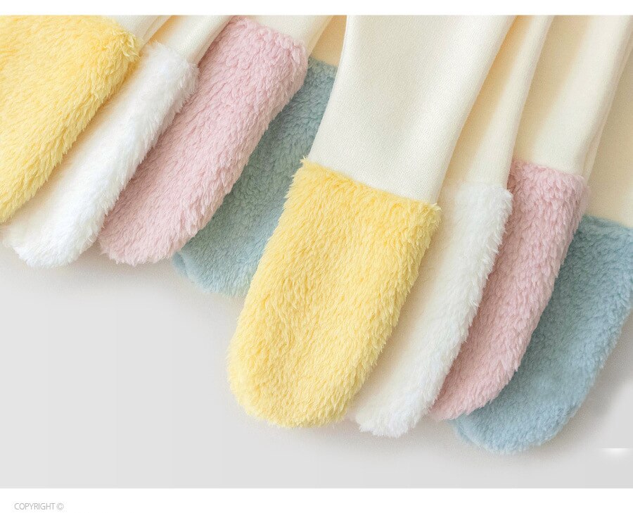 Koodykids babybukser efterår baby legging baby pige dreng leggings sokker fløjl tilføjet fødder bukser vinter 0-1 år
