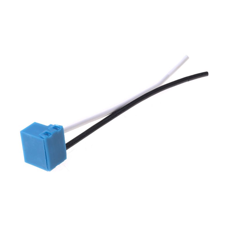 Connecteur H7 femelle douilles en céramique, connecteurs d'ampoule de voiture automobile, adaptateur de lampe avec fil 8cm 2 pièces