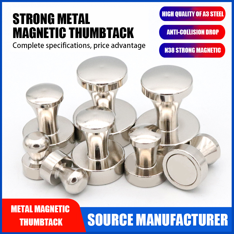 Magnetische push-pins Neodymium magneet Sucker punaises Metalen punaise Koelkast Wit bord Sterk kantoor Krachtige magneet