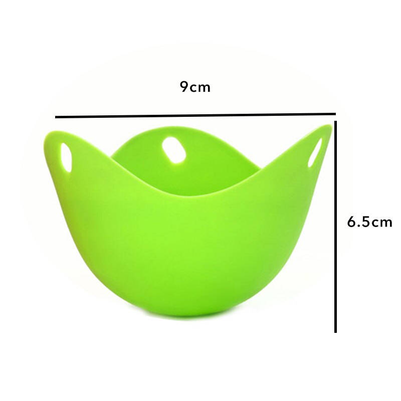4 stk/sett silikon egg poacher posjering egg form bolleringer komfyr kjele kjøkken matlaging tilbehør pannekakemaker