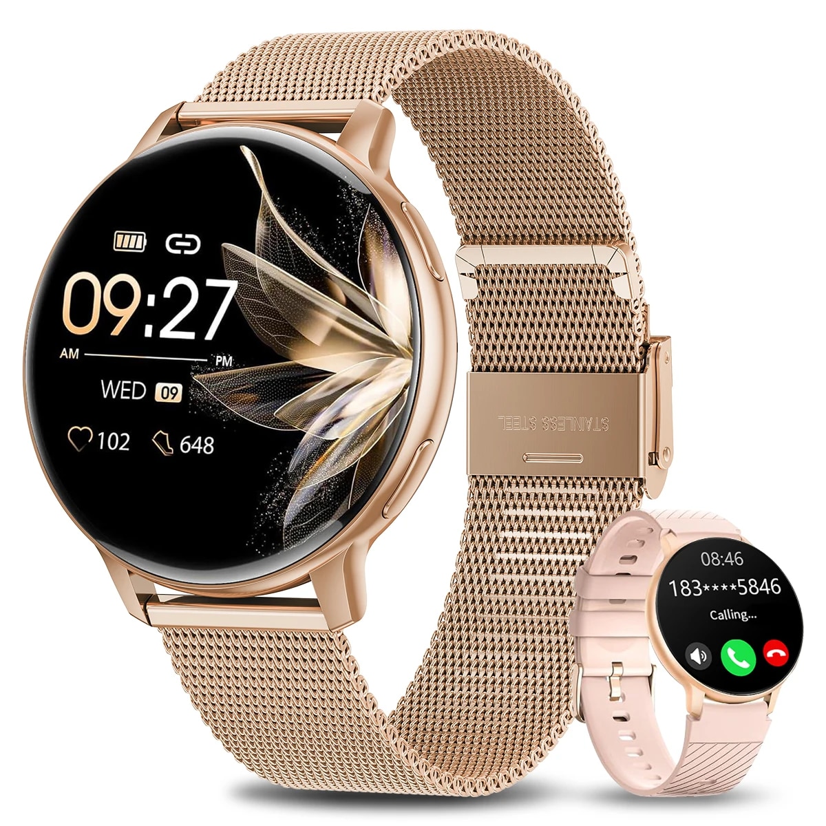 LIGE-Reloj inteligente para hombre y Mujer, accesorio de pulsera resistente al agua con llamadas, Bluetooth, seguimiento de actividad deportiva, oxígeno en sangre y salud