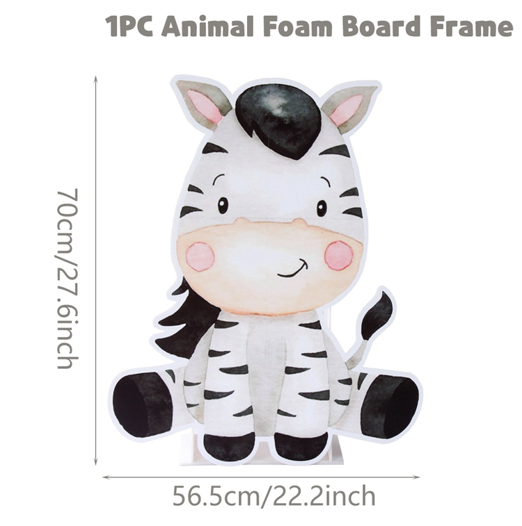 Fondo de de animales de la selva para niños, tablero KT, bosque verde, decoración de de primer cumpleaños, Safari de la selva, suministros para Baby Shower: Amarillo claro