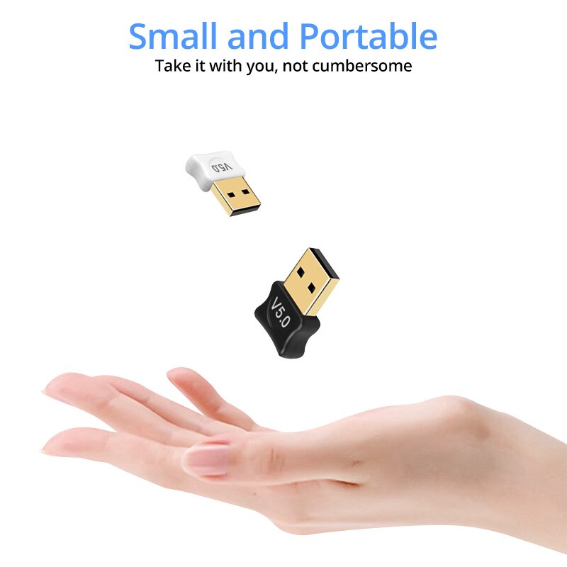 Bluetooth 5.0 Adapter USB Bluetooth Transmitter for PC Computer Receptor Laptop Earphone Audio Printer Data Dongle Receiver