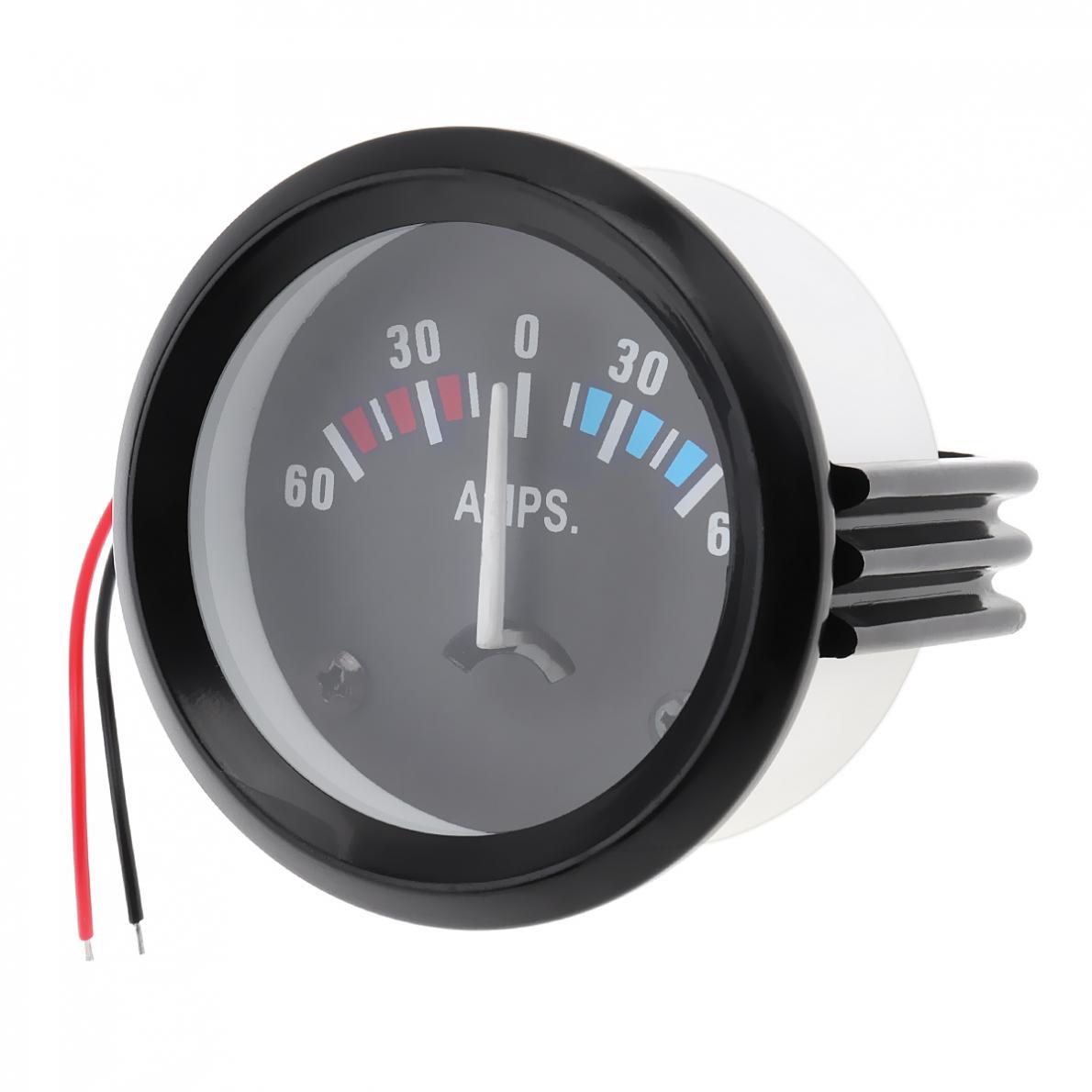 Universal 2 tommer 52mm voltmeter amperemeter olietemperatur tryk vand temp brændstofniveau gauge volt amp meter auto bilinstrument