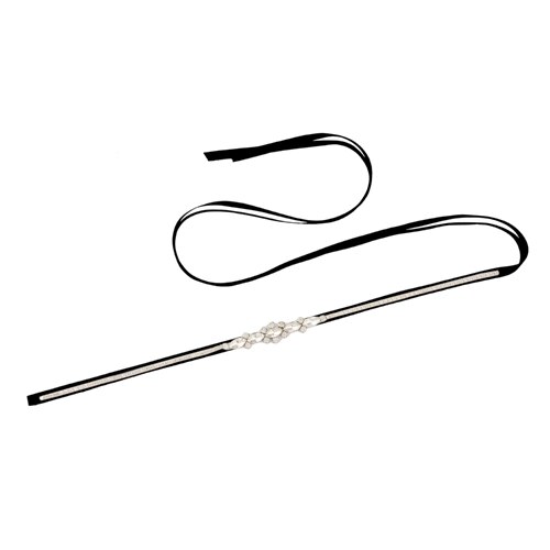 Cinturones de boda brillantes y finos, fajas nupciales de diamantes de imitación, cinturones de novia de plata fina para mujer, cinturón de para accesorio de boda: black