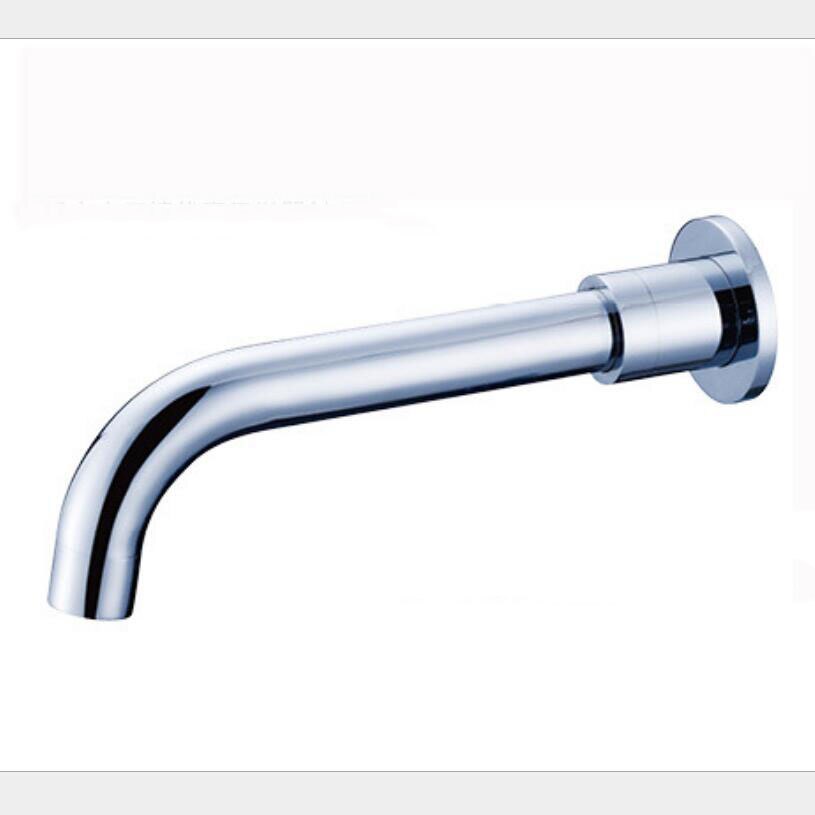 Chrome Brass Bath tub Shower Mixer Bath Faucet Filler Spout Wall Outlet Faucet Spout Replacement Filler: Default Title