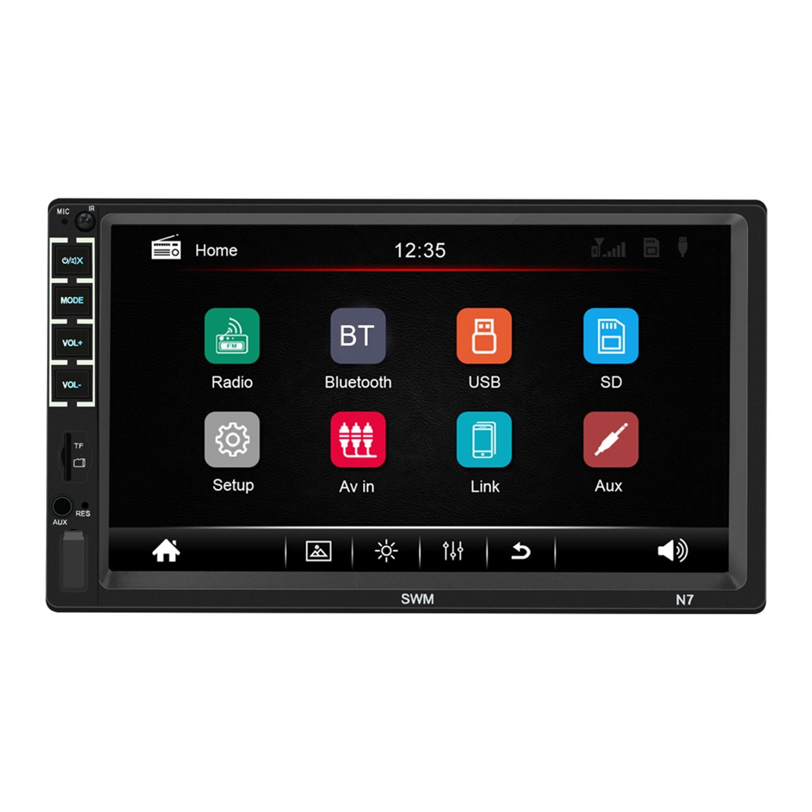 7 Inch Scherm Bluetooth Auto MP5 Video Speler Ondersteunt Voor Ios Xr Interconnectie Hd Video Play Fm Radio Auto Accessoires