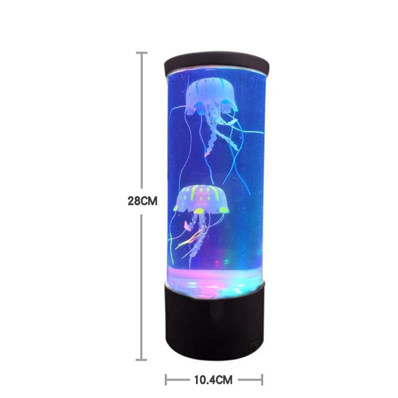 Led Fantasy Kwallen Lamp Usb Power Aangedreven Kleur Veranderende Kwallen Aquarium Led Ontspannen Stemming Atmospherelight Kids