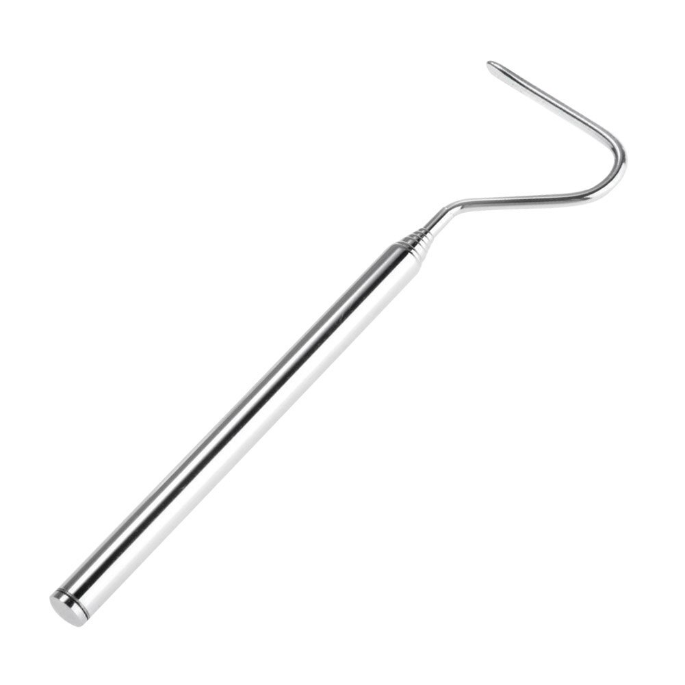 68cm- hånds verktøy rustfritt stål terrasse multifunksjon med krok slangetang fanger krypdyr griper flytte praktisk for fangst: Hvit