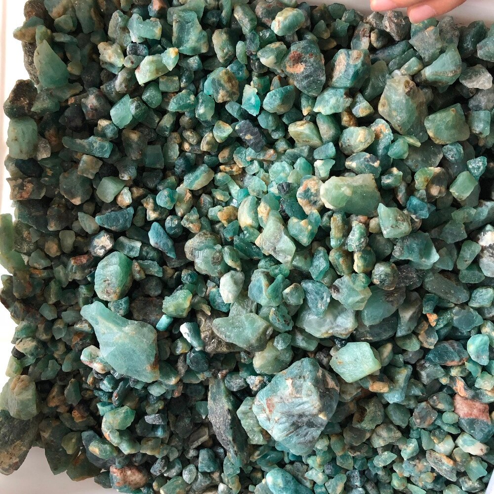 Piedra preciosa verde de esmeralda de tamaño variado, piedra verde para la fabricación de 1 kg de joyas y grandierita, curación del Tesoro, meditación