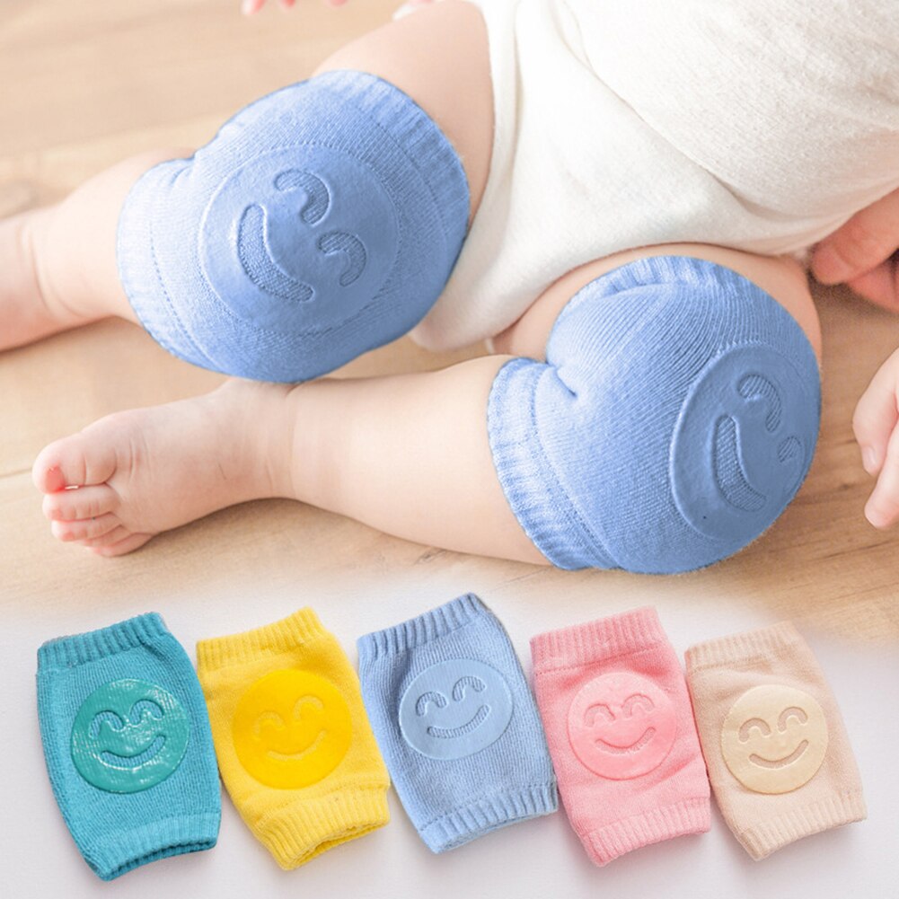Kids Non Slip Crawling Elbow Infants Toddlers Baby Accessories Smile Knee Pads Protector Safety Kneepad Leg Warmer Girls Boys