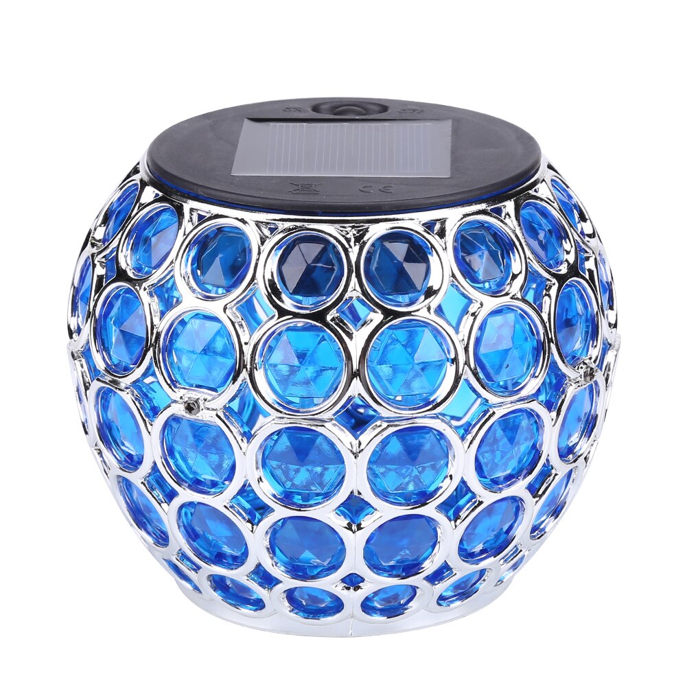 Led Solar Holle Licht Gazon Lamp Buiten Waterdichte Binnenplaats Landschap Straat Solar Bal Lamp Voor Tuin Decoratie Verlichting: Blue