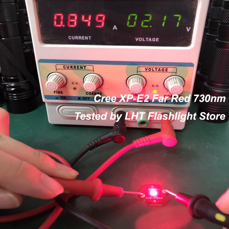 Cree xp -e2 28 f2 far red 730nm led emitter med kdlitker dtp kobber mcpcb  (1 pc)