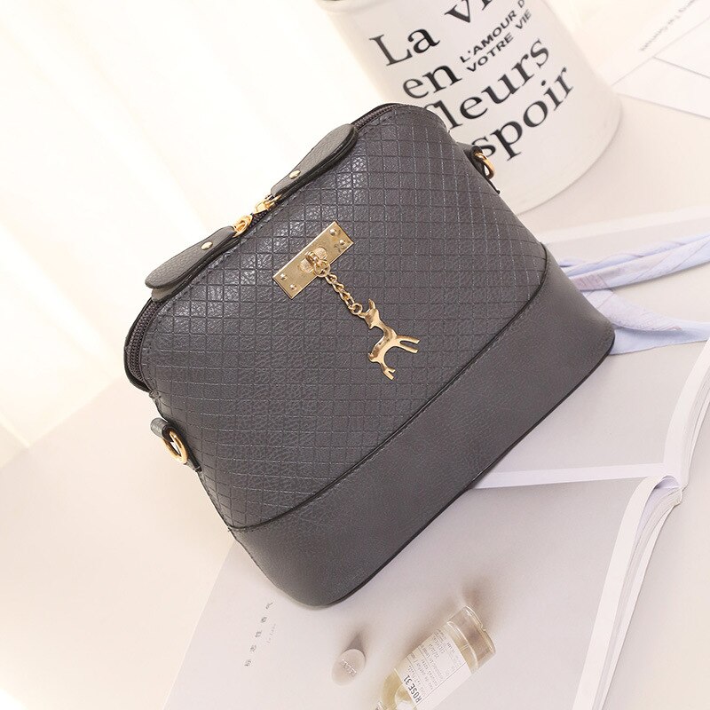 Schoudertassen Voor Vrouwen Mini Tas Met Herten Speelgoed Shell Vorm Kleine Messenger Crossbody Tas Dames Rits Handtassen