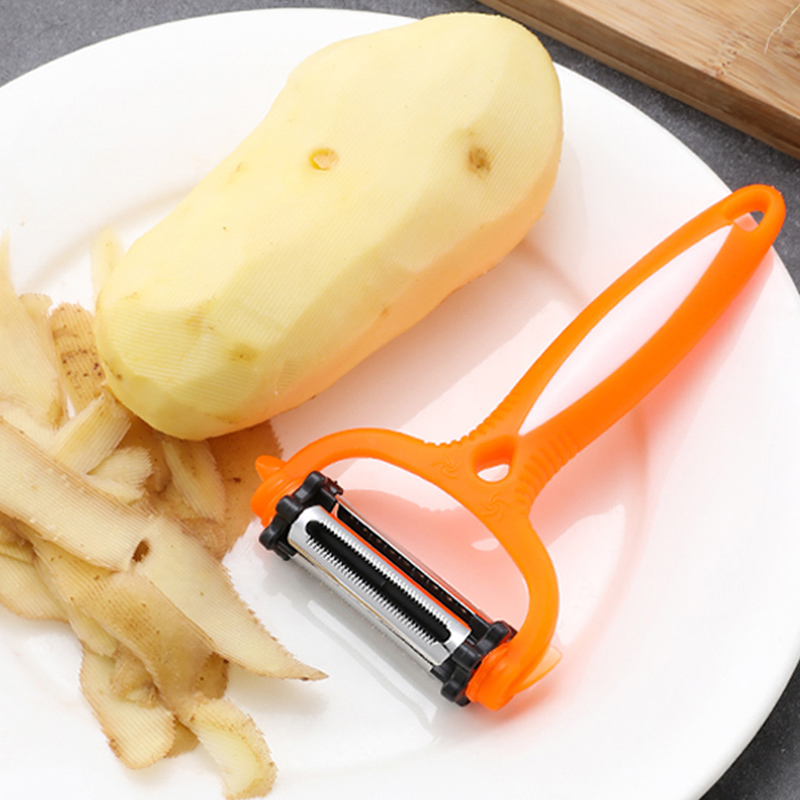 Multifunctional Rotary Vegetable Fruit Peeler Potato Peeler Carrot Slicer 3 Blade Vegetable Julienne Peeler Grater Kitchen Tools