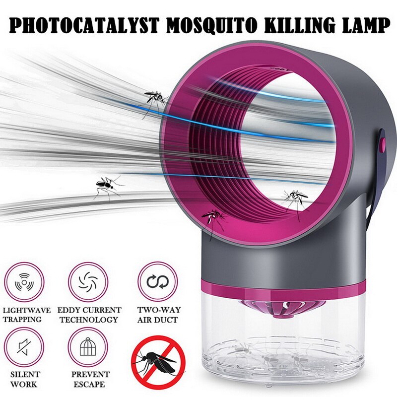 Lågspänning ultraviolett ljus usb myggdödare lampa säker energi energibesparing effektiv fotokatalytisk anti mygg ljus