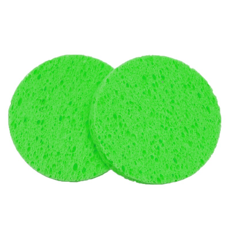 50PCS Natural Wood Makeup Sponge Cellulose Compress Cosmetic Puff Facial Washing Sponge Face Care Cleansing Makeup Tool Remover