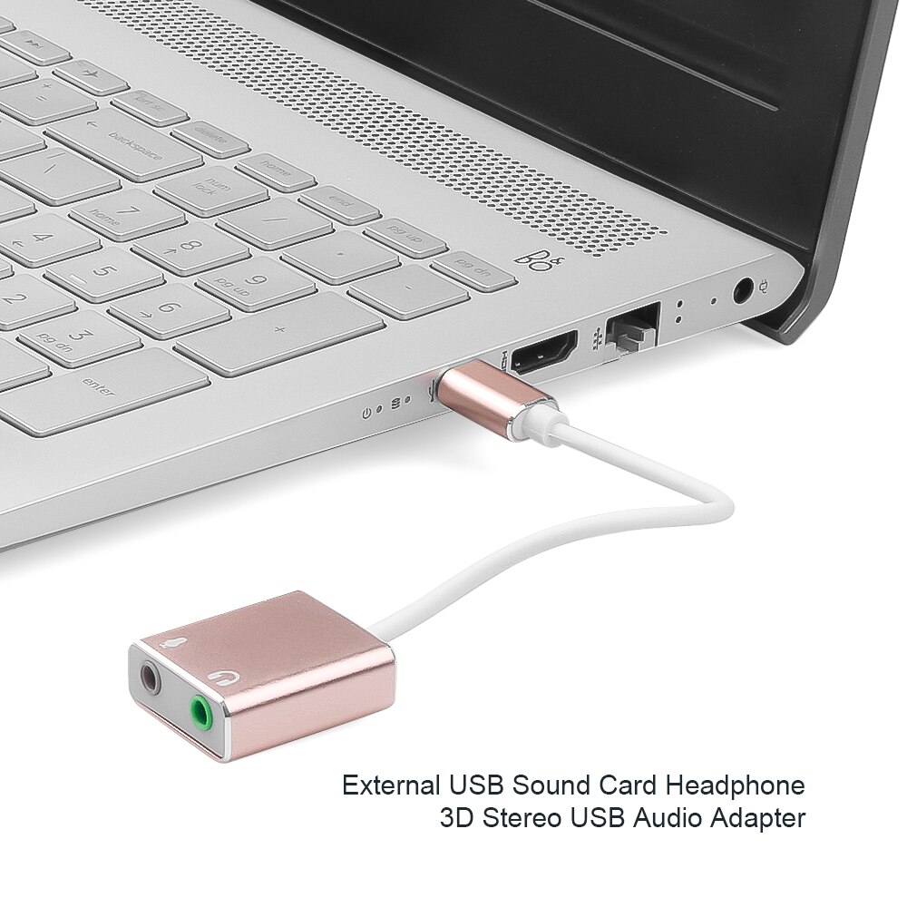 7,1 Tarjeta de sonido externa tipo C USB 3,1 para Macbook Pro Air USB C 3,5mm Audio Jack auriculares Mic adaptador USB-C tarjeta de sonido