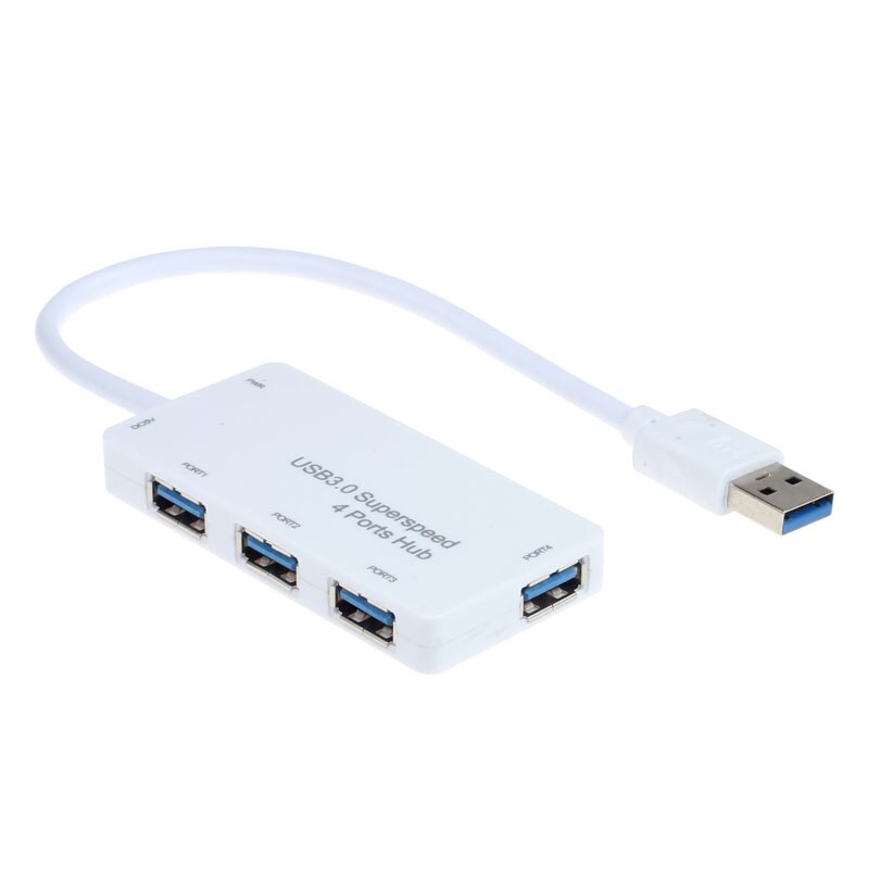 Powered USB 3.0 4-Port SuperSpeed Compact Hub Adapter For PC Laptop Mac Ultra slim structure USB Hubs#T2