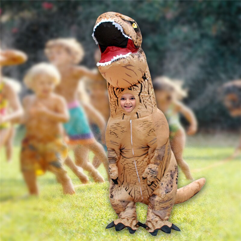 Opblaasbare Dinosaurus Kostuum voor Purim Kids Volwassen T REX Halloween Cosplay Party Opblaasbare Kostuum Mascotte Party Dinosaur Kostuum