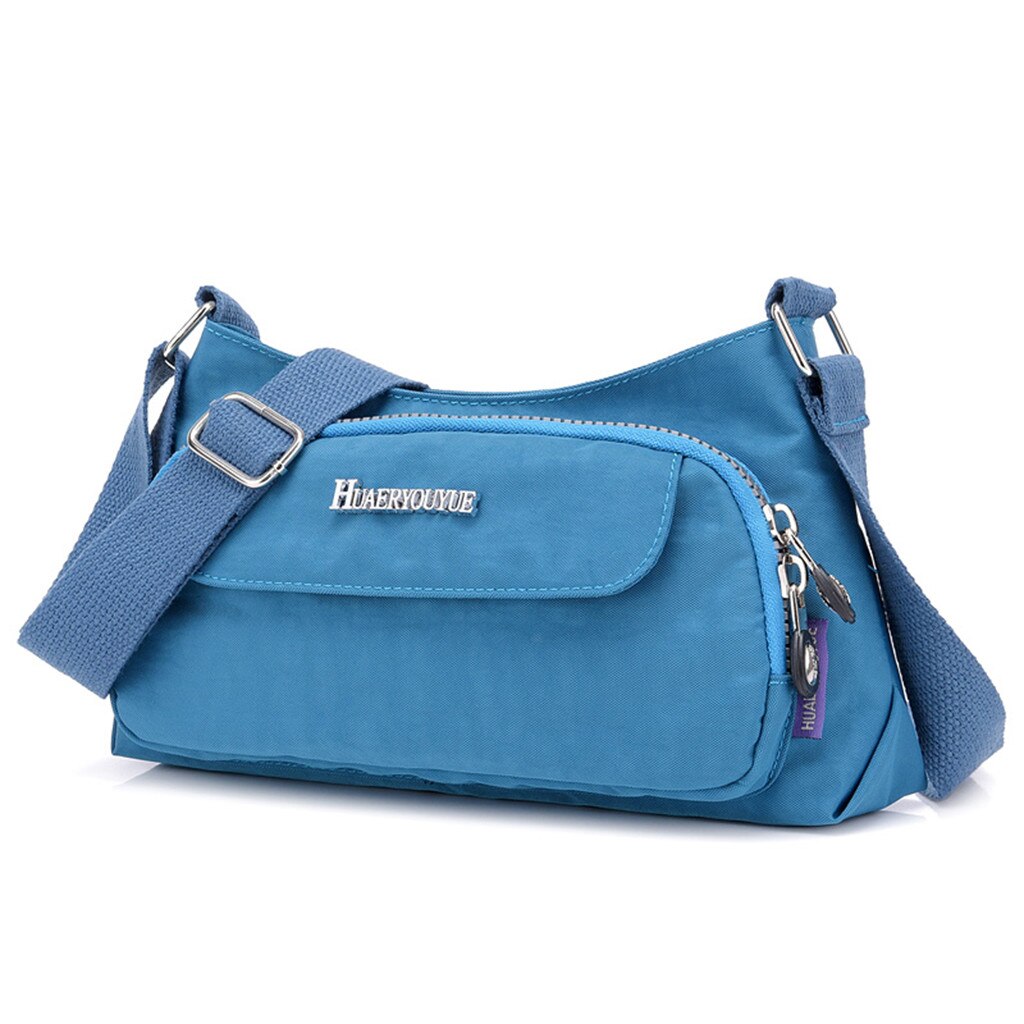 Women Nylon Available Shoulder Bag Waterproof Daily Crossbody Bag Woman Business Handbag Travel Pack Bolsa In stock #YJ: Blue 