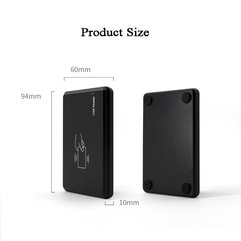 Smart RFID Card reader USB Port for Windows/Linux 125Khz/13.56MHz EM4100/TK4100/14443A ID/IC Card Contactless proximity reader