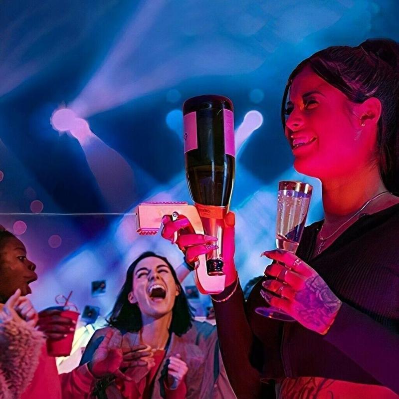 Zink-legierung Champagner Spritzgerät Pistole Spender Bahre für Hochzeit Party Küche Schampus Blaster Champagner Wein Stopfen
