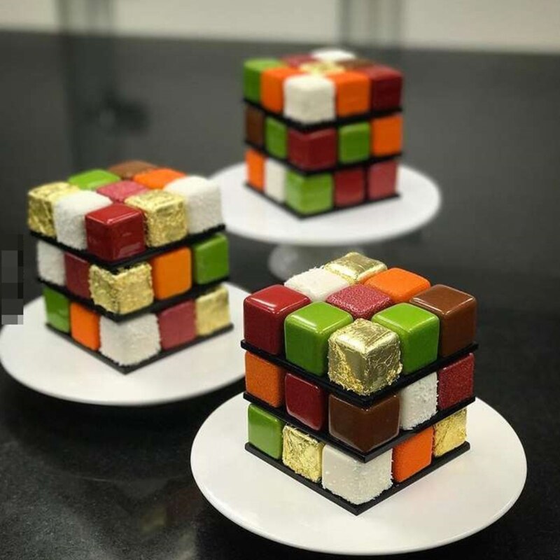 6 Holte Mousse Siliconen Mal 3D Cakevorm Chocolade Bakvorm Dessert Cake