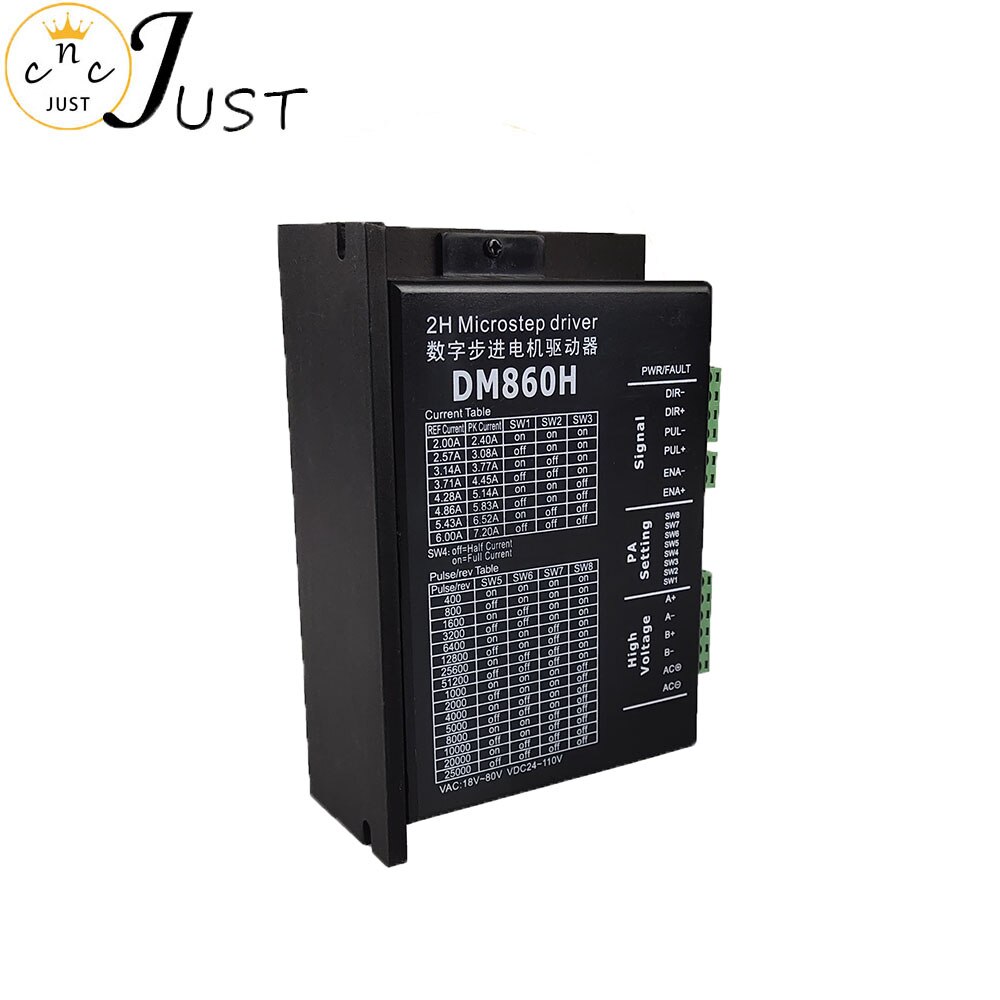 CNC two-phase stepper motor driver dm860h nema86 motor driver AC and DC dual purpose engraving machine