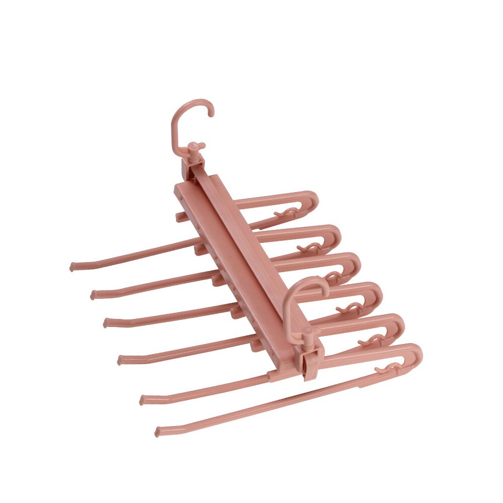 Multi-Layer Multi-Function Retracble Racks Trousers Hanger Clothing Storage Organization Non-Slip Trouser Pants Hanger: 02