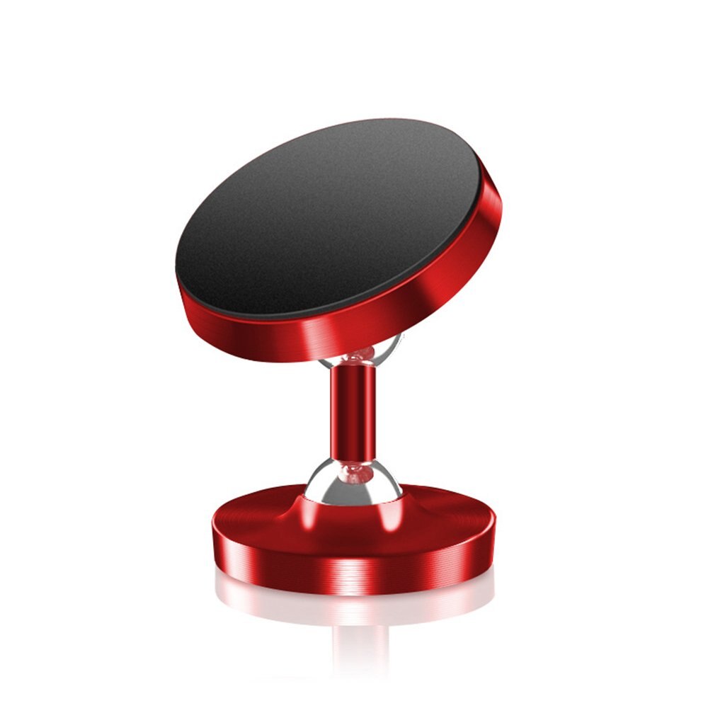 Metal Car Phone Holder Double Ball 360 Degree Rotating Suction Cup Type Magnetic Mobile Phone Holder