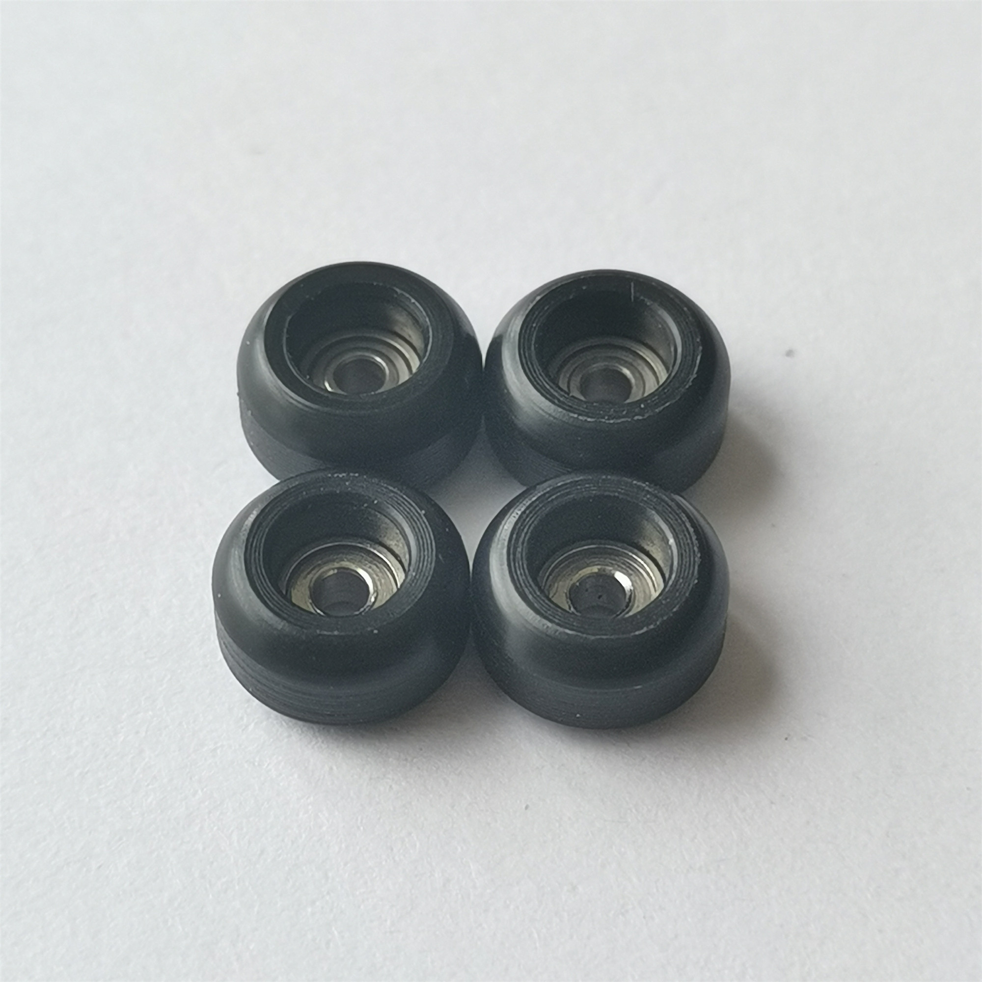 Basic Shape CNC Fingerboard Wheels with High Speed Bearing: black