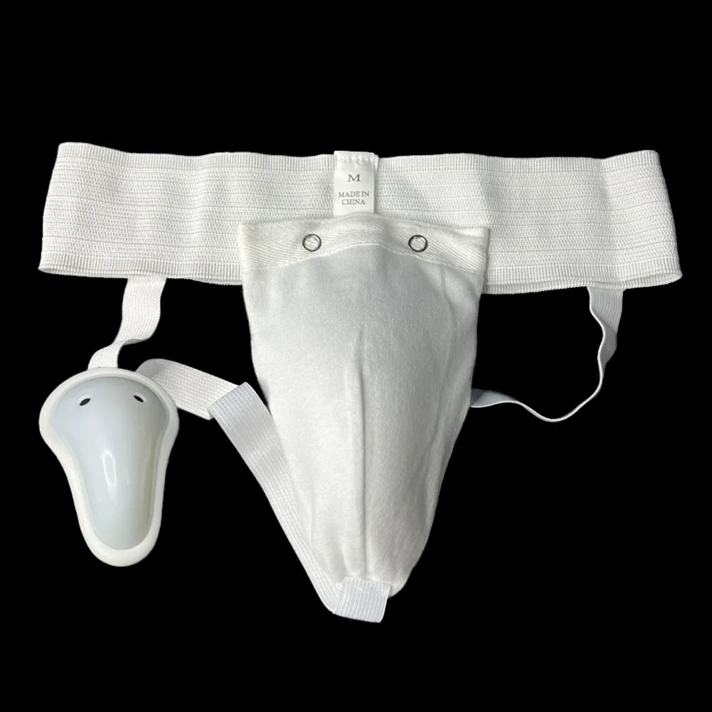 Abdominal Groin Protector for Boxing Protective Cup Adults Kids Men Groin Protector for Wrestling High Impact Activity Boxing: M / WHITE