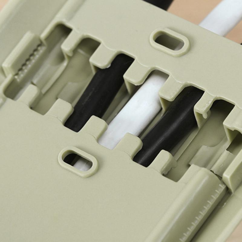 Caja organizadora de cables para hogar y oficina, 1 unidad, soporte para cables, línea de datos, TV, caja fija para auriculares/ordenador, Cable de TV, cubierta de Cable