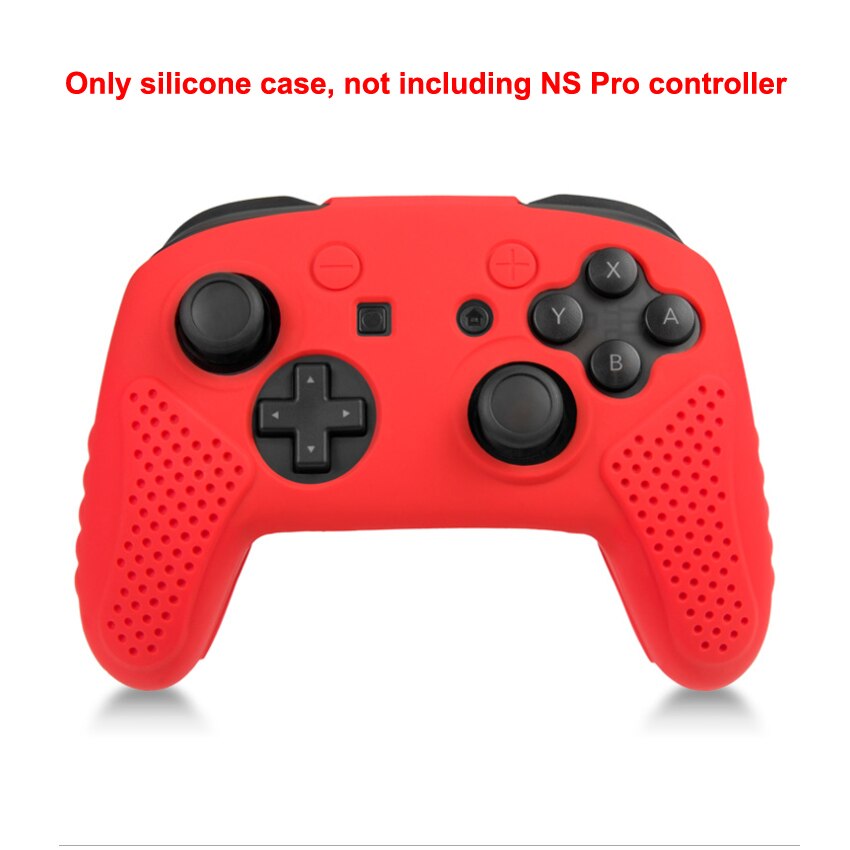 YuXi – housse de protection en Silicone souple pour manette de jeu nintendo switch pro, coque en caoutchouc: Red