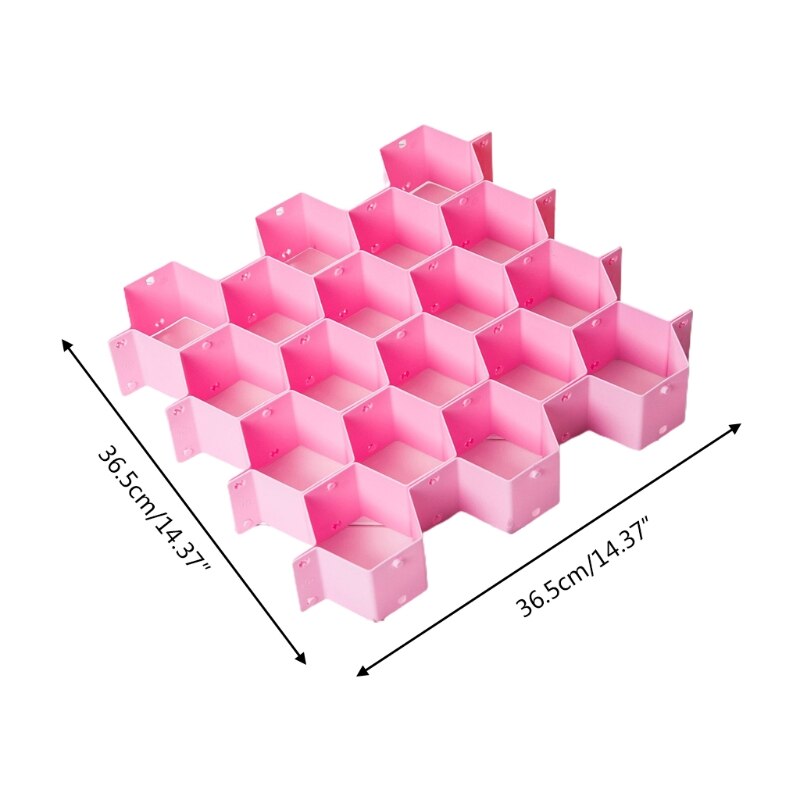 Drawer Dividers, Drawer Divider Organizers Plastic Honeycomb Drawer DIY Plastic Grid Plastic Divider Household Storage Makeup