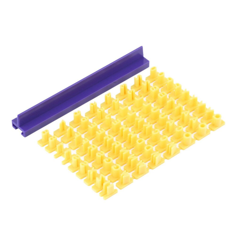 Alfabet nummer bogstav bageform 3d småkage kiks stempel prægemaskine udstikker kage fondant gør-det-selv-forme gul udskærer fondant form