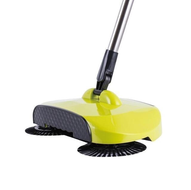 48 balayeuse poussée Type main poussée magique balai pelle à poussière poignée ménage nettoyage paquet main poussée balayeuse vadrouille: Jaune clair