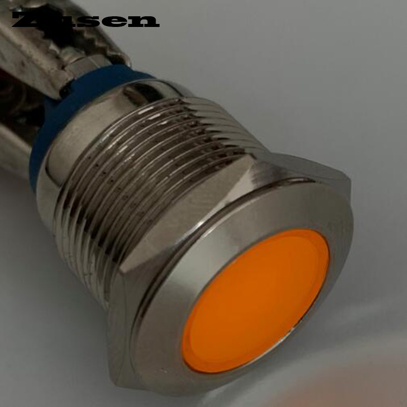 Voyant Lumineux LED Métallique De Tableau De Bord - Diamètre 8mm - Fonctionne En 12V, 24V Ou 220V (modèle XD8-2)