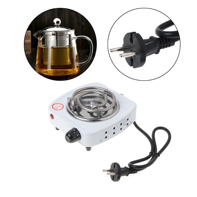 500W Electric Stove Plate Burner Travel Cooking Appliances Portable Warmer Support
