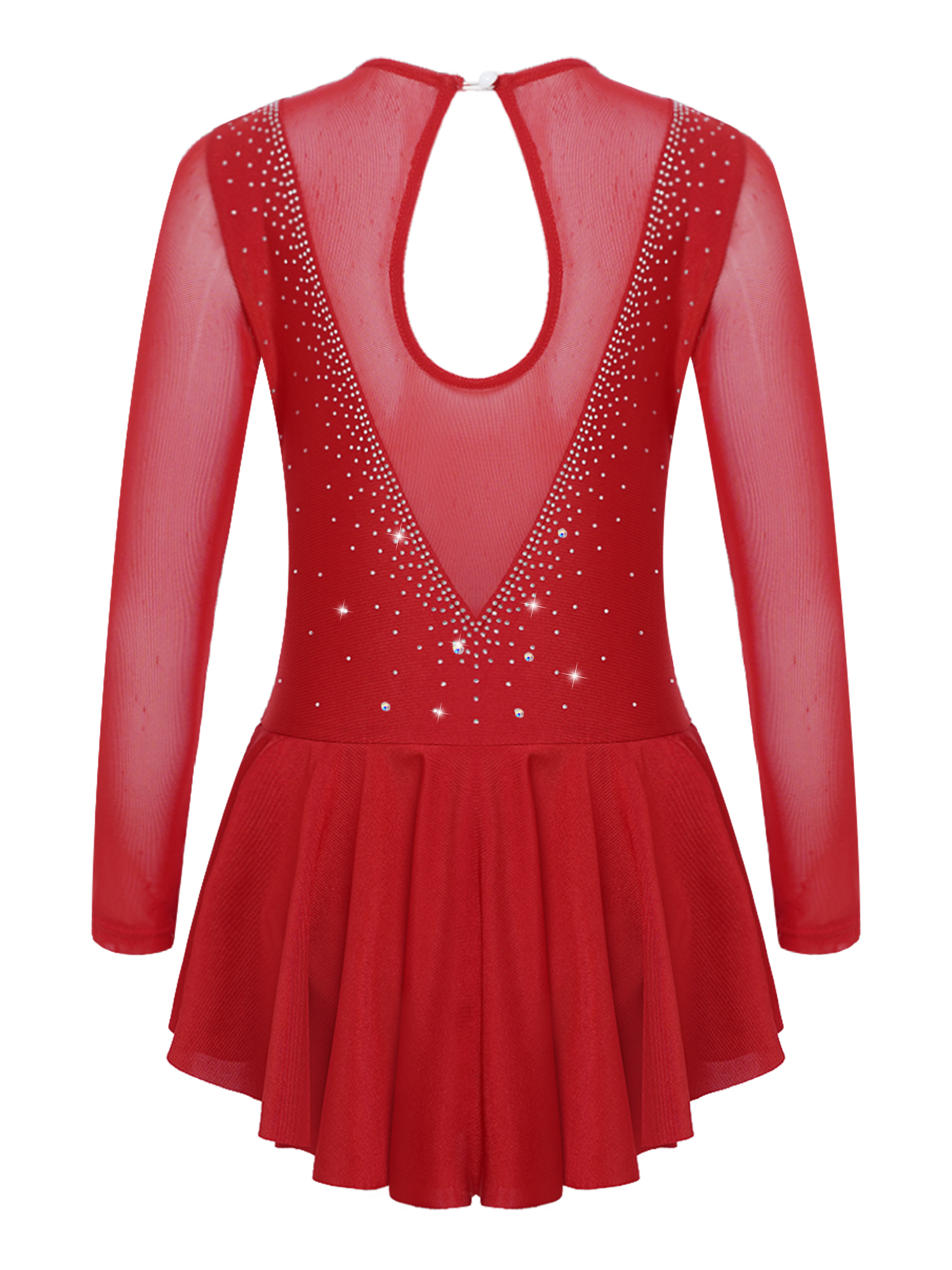 Robe de patinage sur glace pour enfants, Costume de danse, de Ballet, de danse, de danse, de gymnastique, pour spectacle sur scène