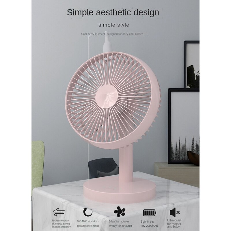 Small Fan Small Personal Desk Fan Strong Wind Quie... – Vicedeal