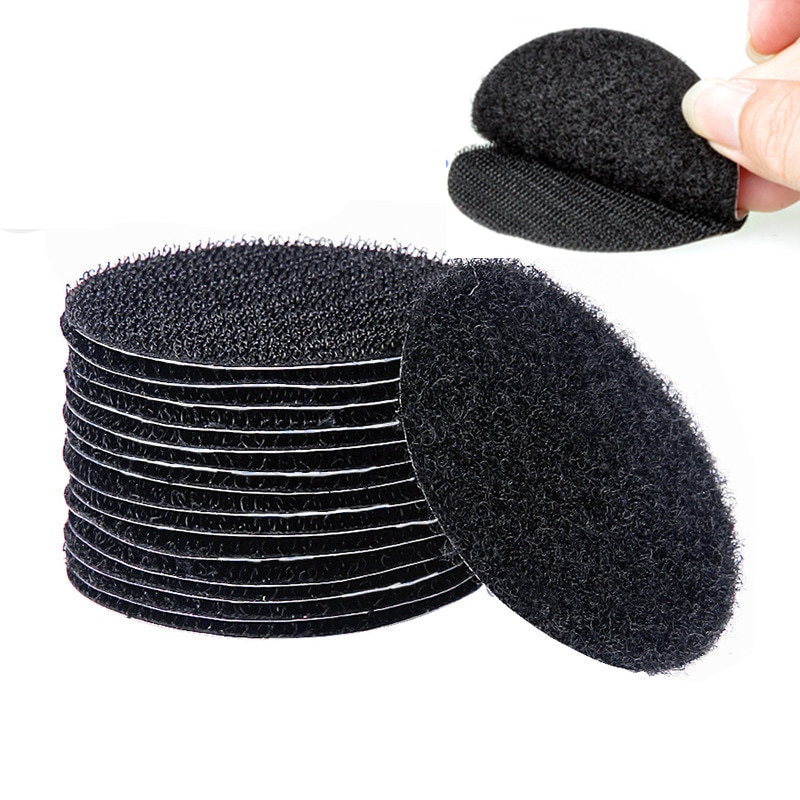 Ruban adhésif Velcros 60mm, 5-30 paires, auto-adhésif fort, autocollants à points de fixation pour drap de lit, tapis de canapé, tapis antidérapant