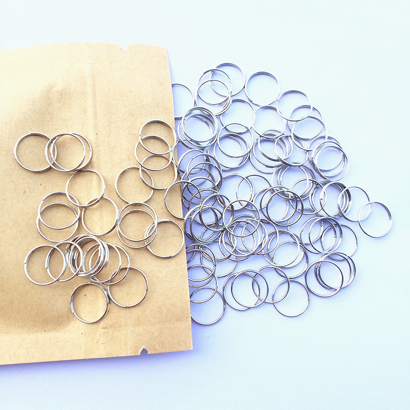 Top 500 Pcs 11 Mm Verchroomd Stalen Ronde Ringen Kralen Gordijn Accessoires Opknoping Hangers Metalen Connectoren