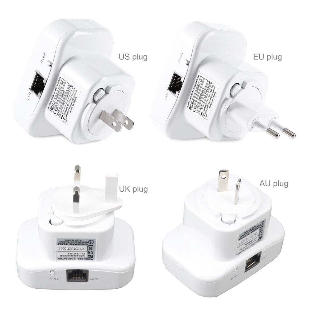 Wireless Wifi Repeater Network Wi Fi Routers 300Mbps Range Expander Signal Booster Extender WIFI Ap Wps Encryption