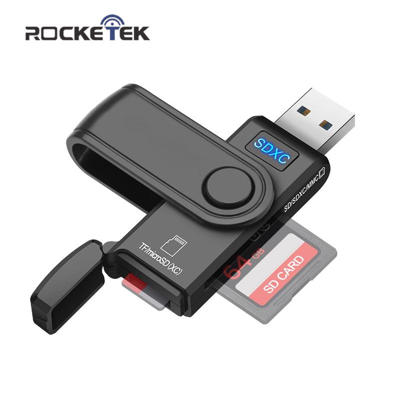 Rocketek USB 3.0 lecteur de carte mémoire multiple OTG Android adaptateur lecteur de carte pour lecteurs Micro SD/TF Microsd ordinateur pc