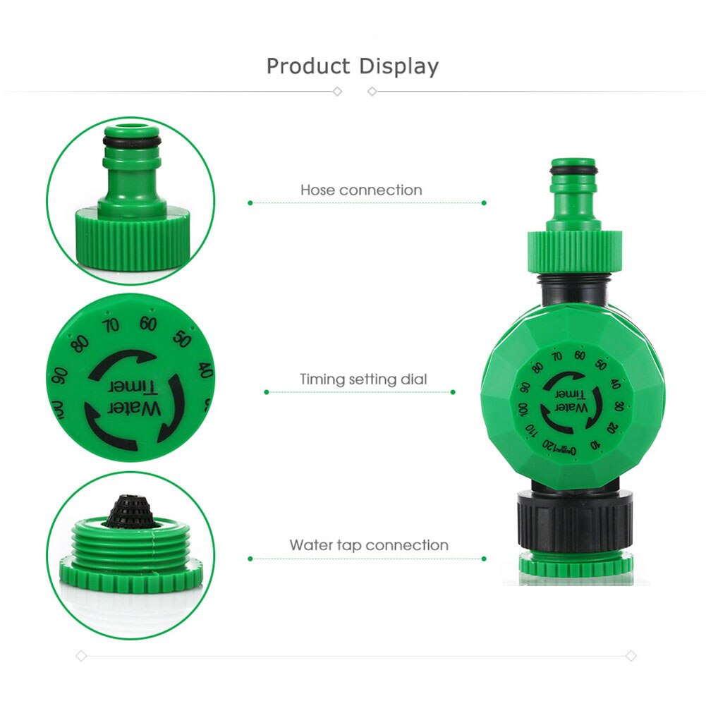 2 Hours Garden Watering Timer Automatic Mechanical Water Timer Home Garden Irrigation Controller System Garden Water Timer