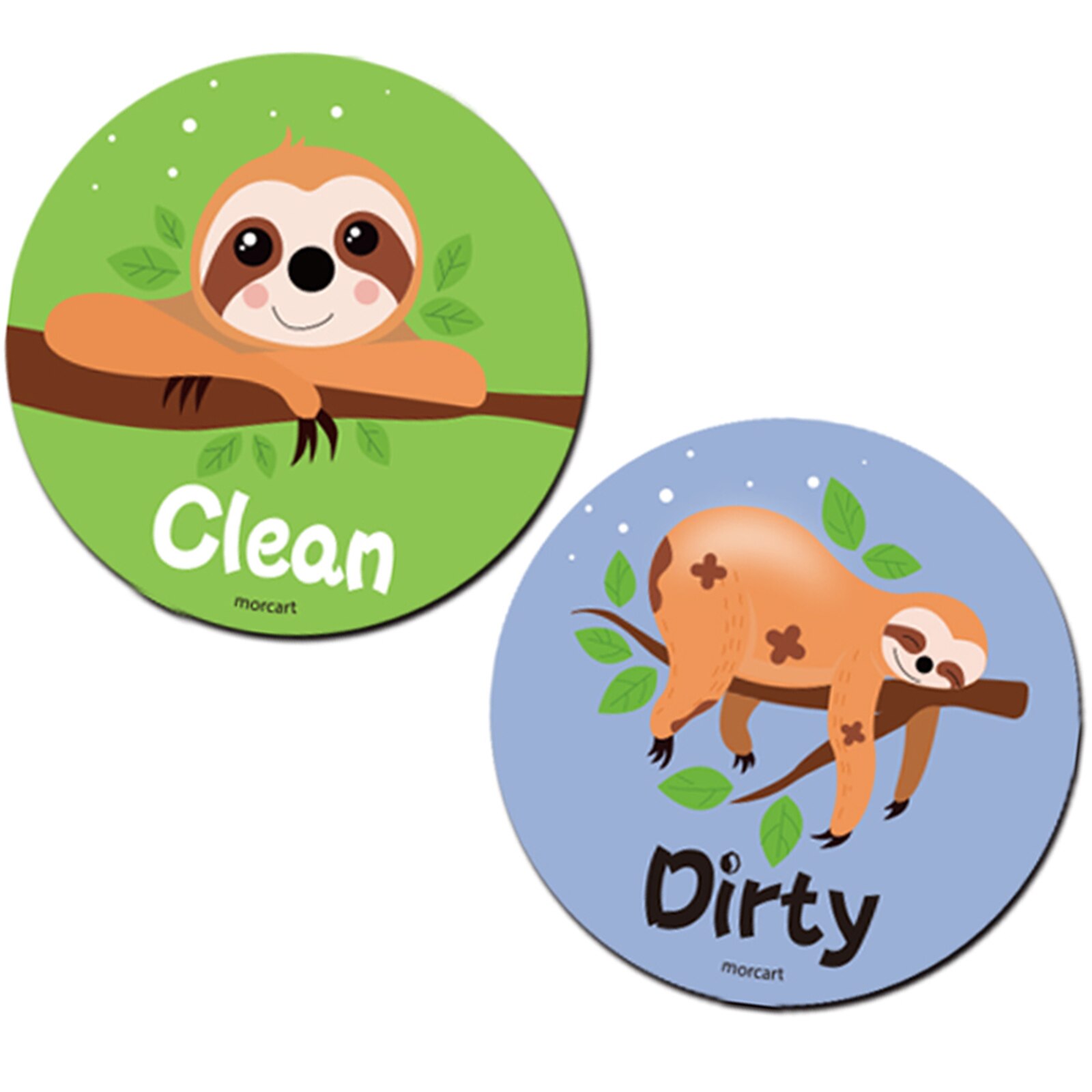 Dishwasher Magnetic Clean Dirty Sign Synthetic Resin+Magnet Double Sided Sign with Adhesive Magnetic Patch for All Dishwashers