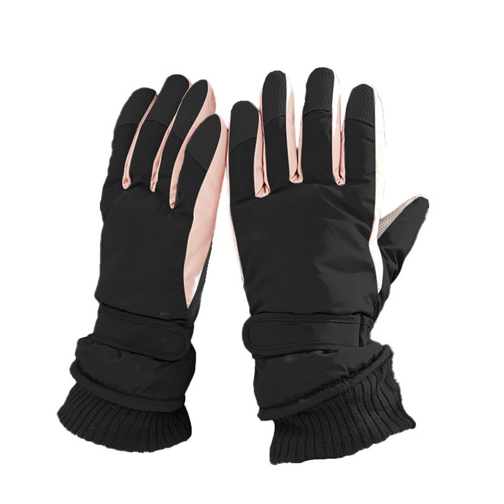 Inverno jogando com neve luvas de esqui masculino e feminino à prova dwaterproof água e equipamentos quentes motocicleta equitação luvas frias e congelantes: Women STYLE 5